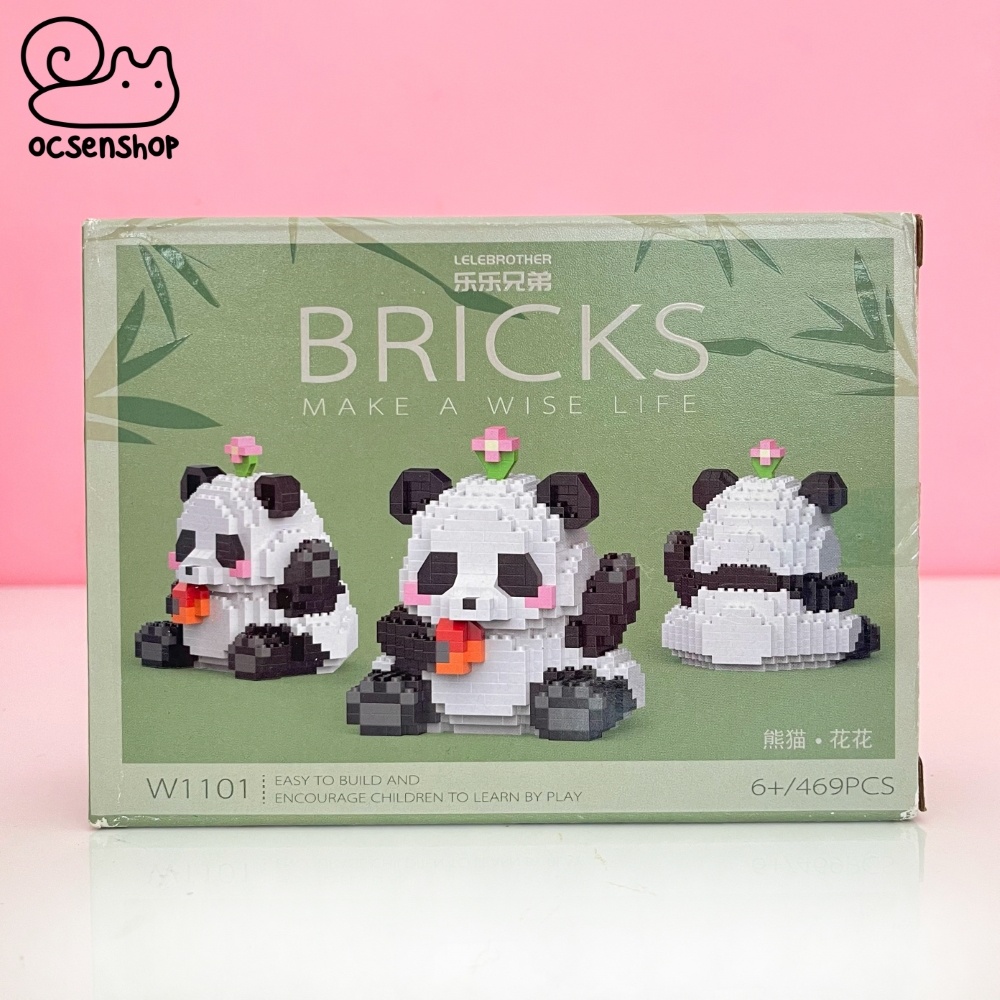 Bộ xếp hình Bricks Panda