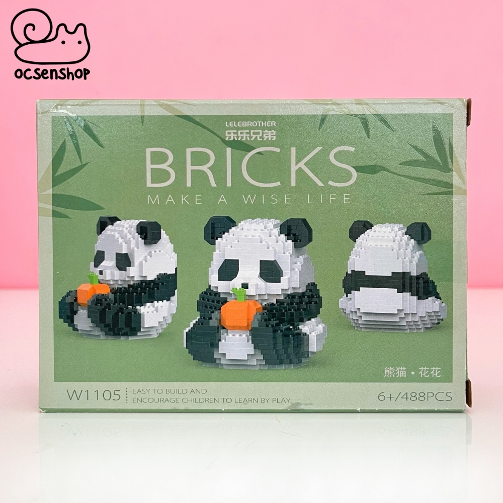 Bộ xếp hình Bricks Panda