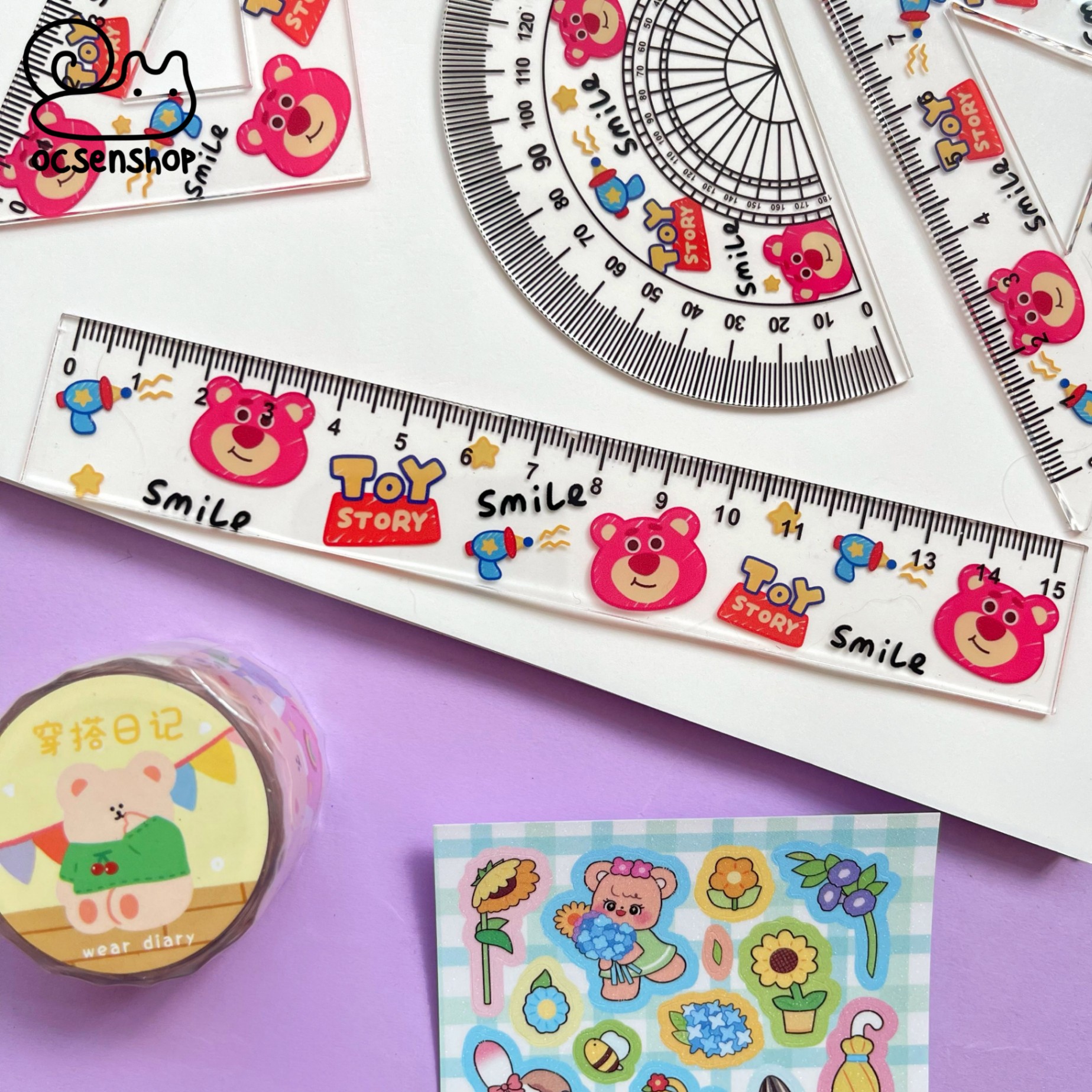 Set thước kẻ Sanrio (4c)