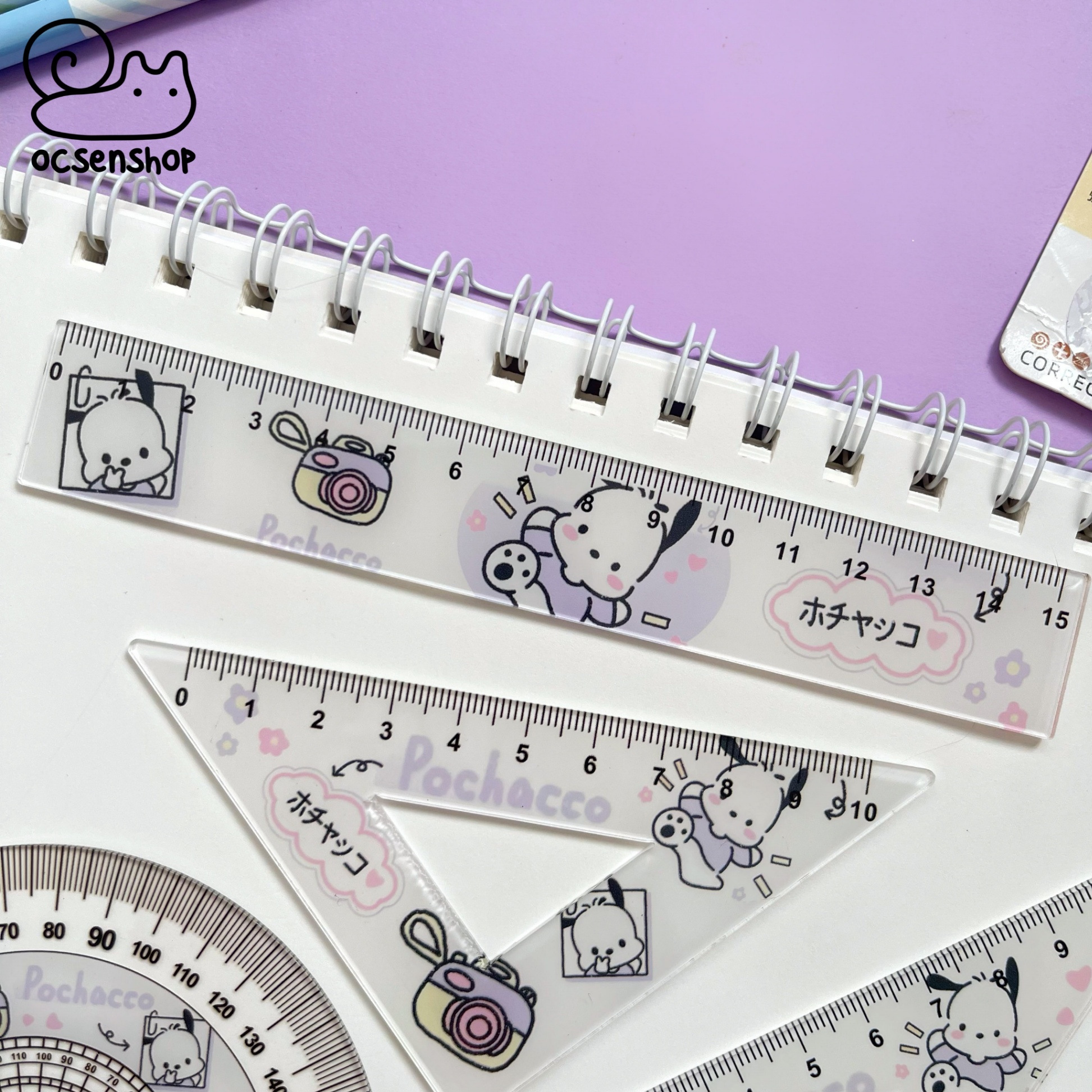 Set thước kẻ Sanrio (4c)