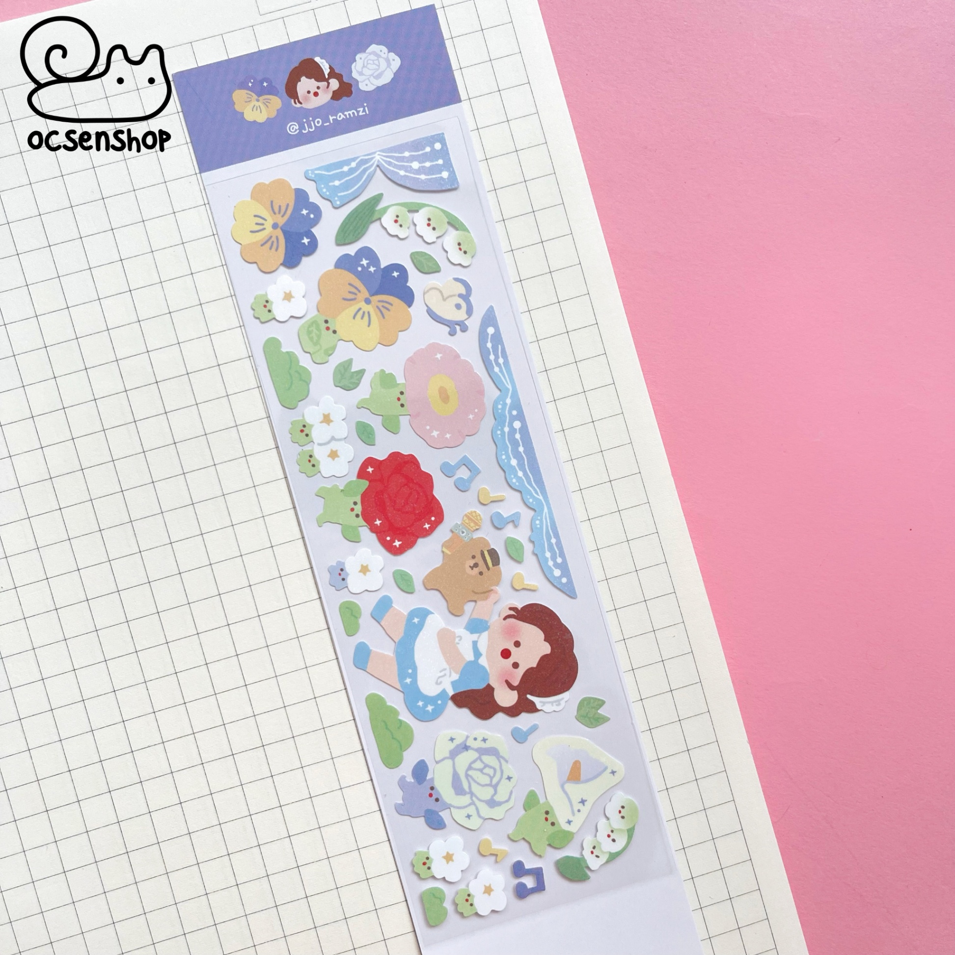 Sticker Cute Girl