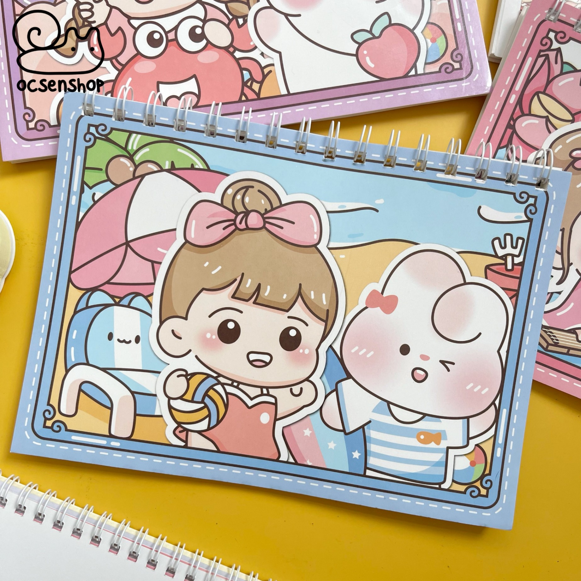 Sổ A5 chữ nhật sưu tầm sticker Em bé