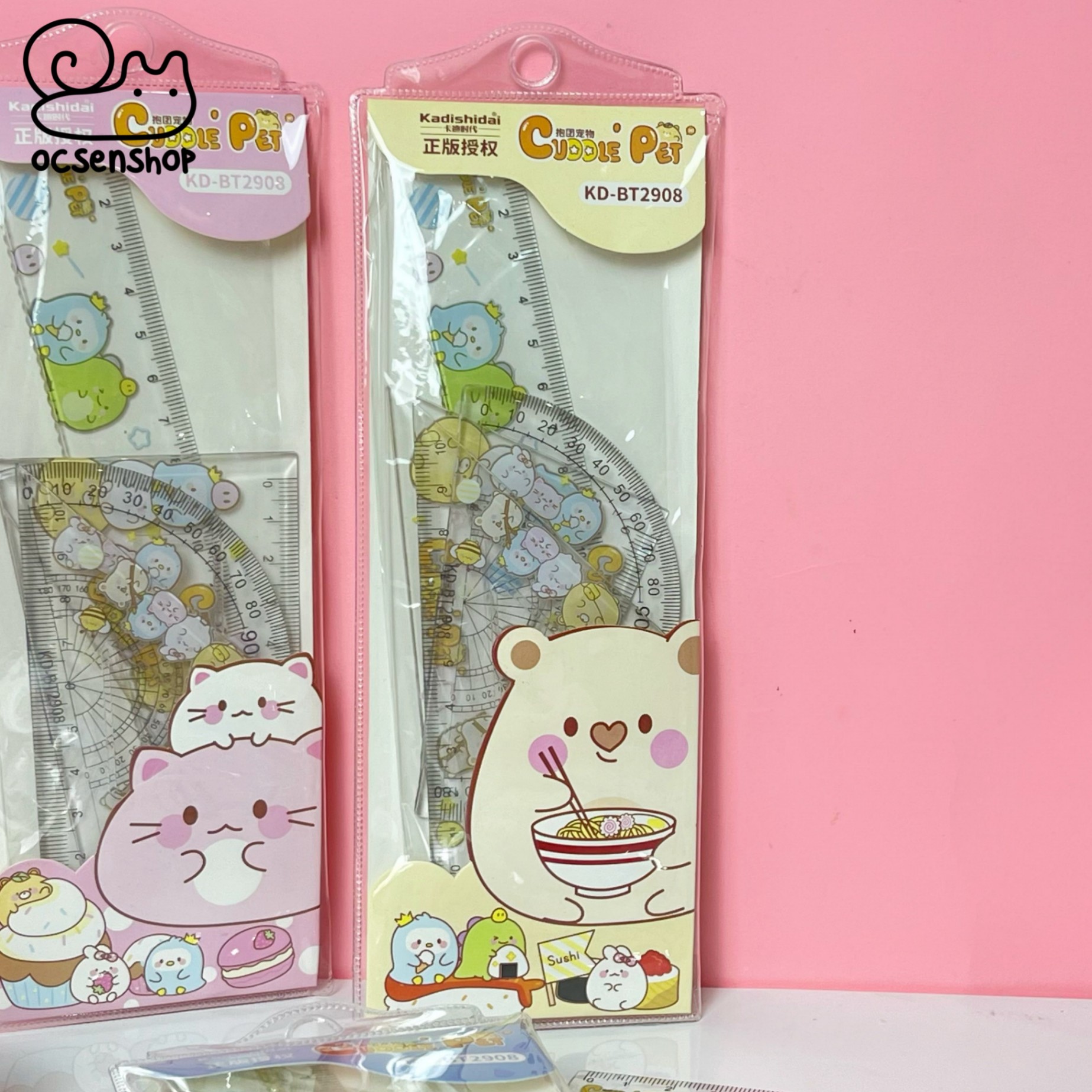 Set thước kẻ Cuddle Pet