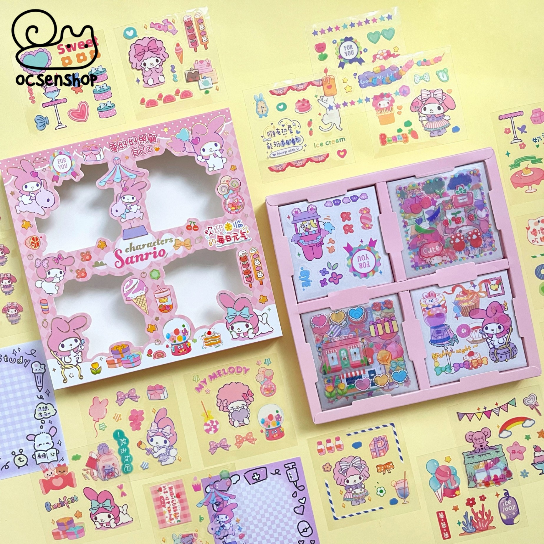 Hộp sticker Sanrio (32 tấm)