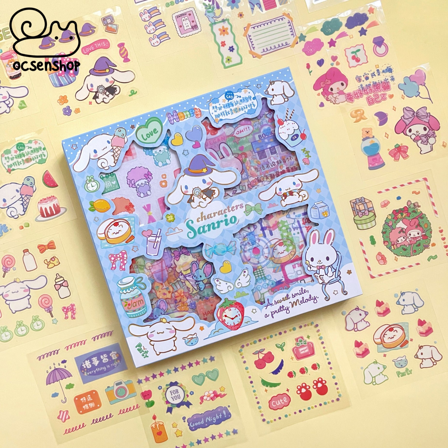 Hộp sticker Sanrio (32 tấm)