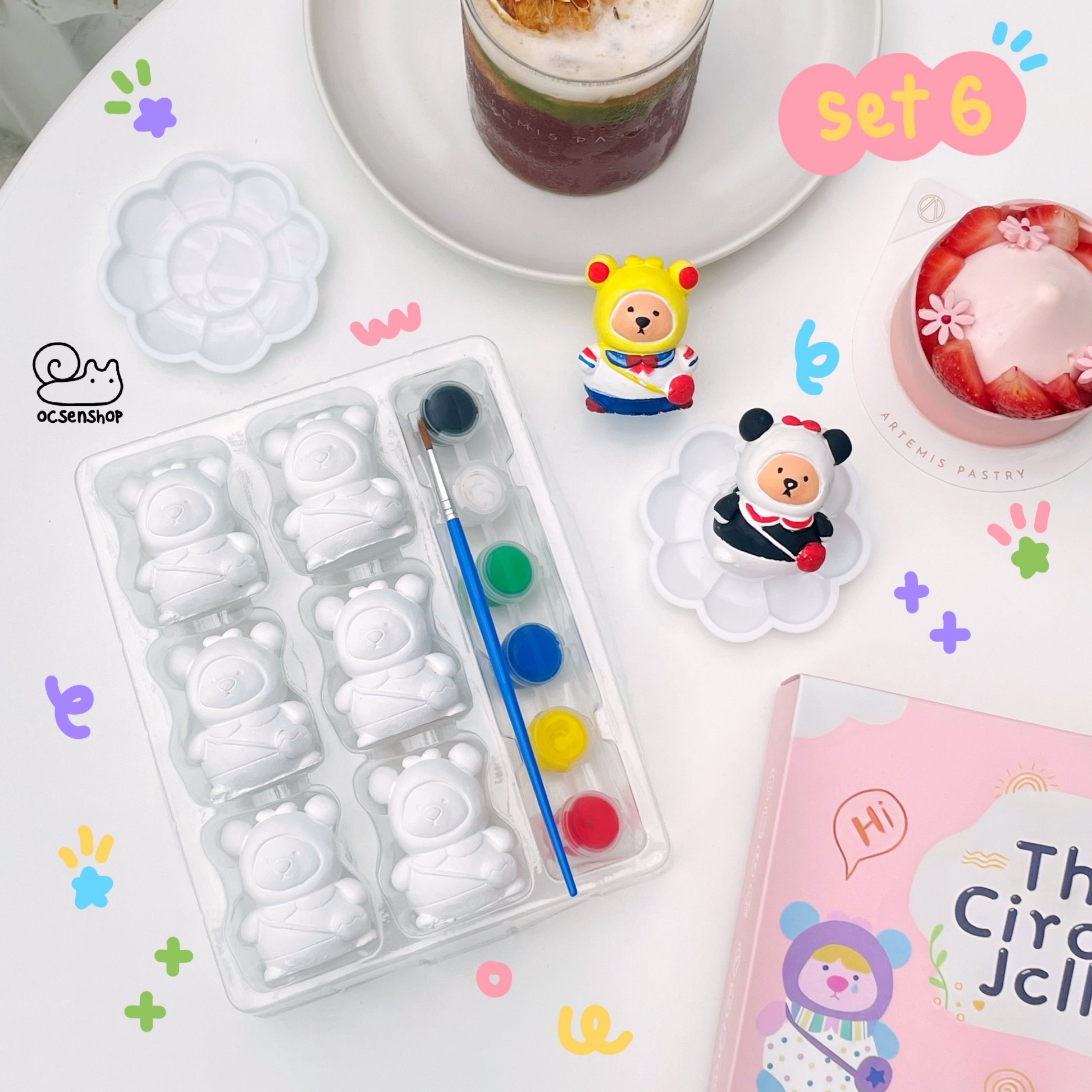 Set tượng mini Gấu