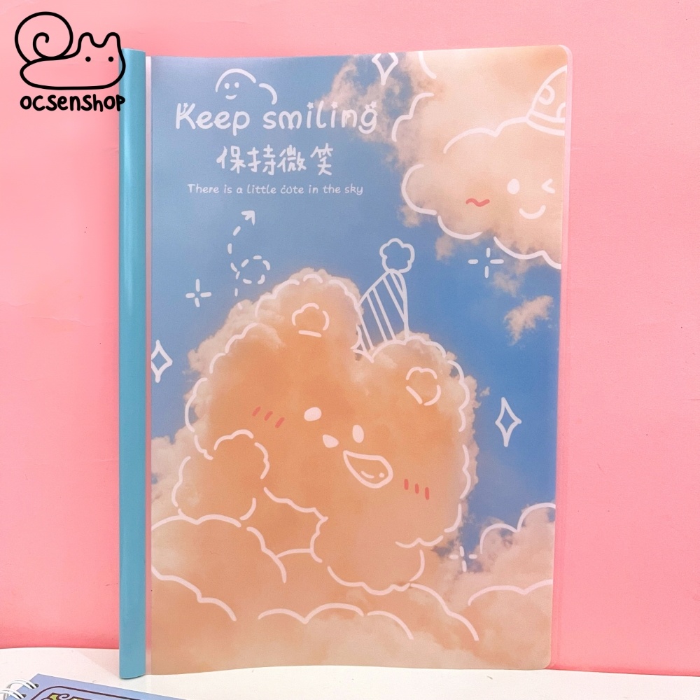 Kẹp file A4 bìa mềm Cloud Bear