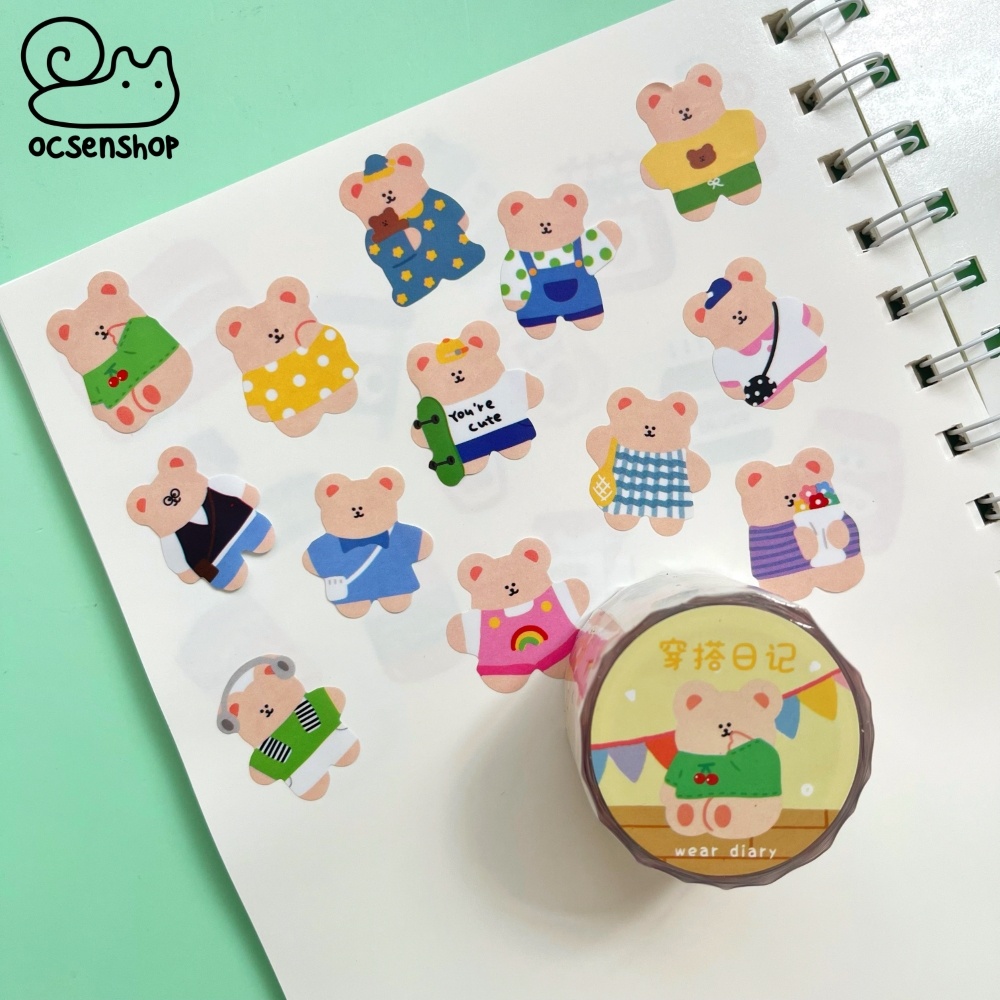 Sticker dạng cuộn Động vật - 3cm