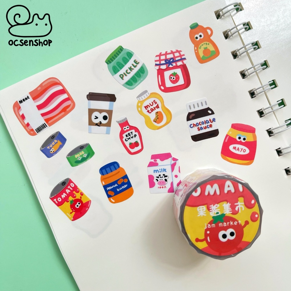 Sticker dạng cuộn Động vật - 3cm