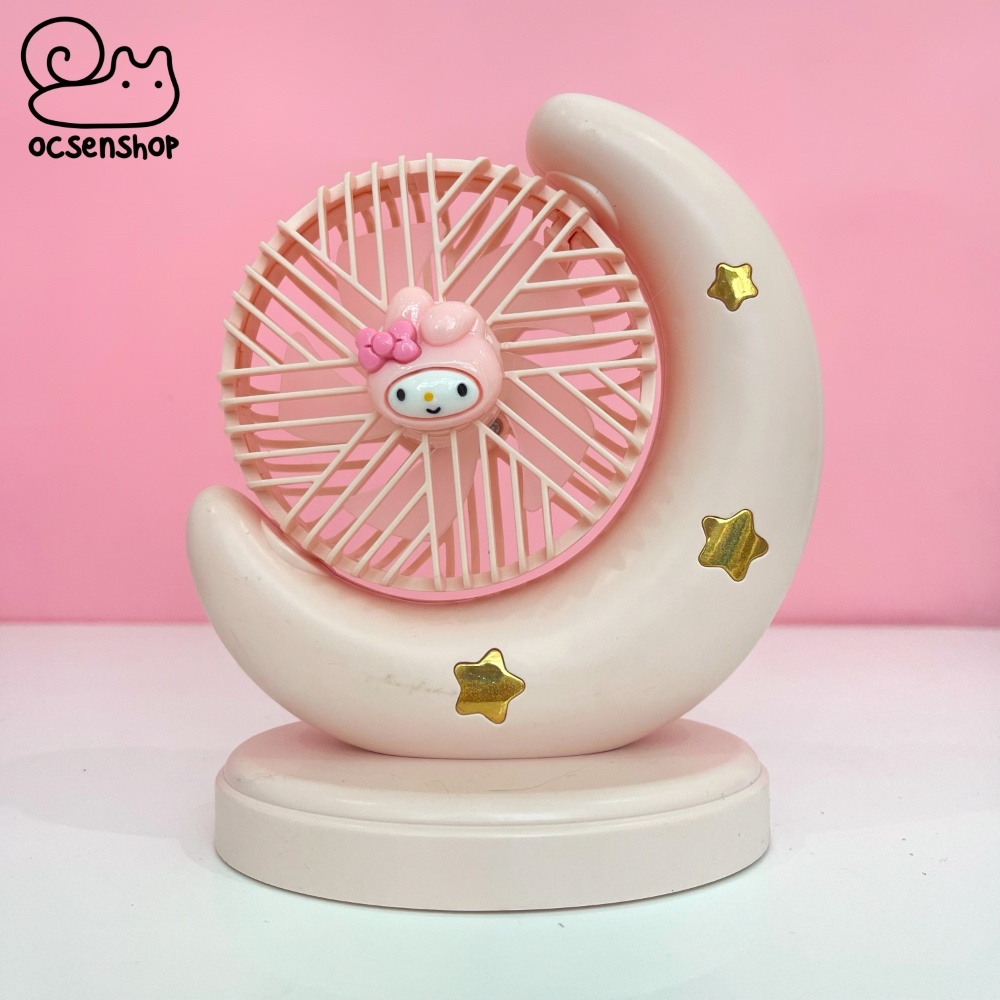 Quạt USB Sanrio mặt trăng