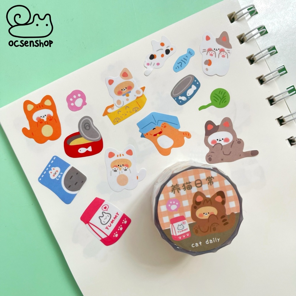 Sticker dạng cuộn Động vật - 3cm