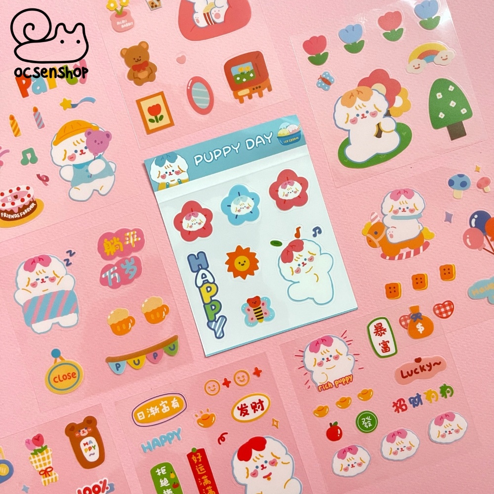 Set sticker bảng nhỏ Động vật