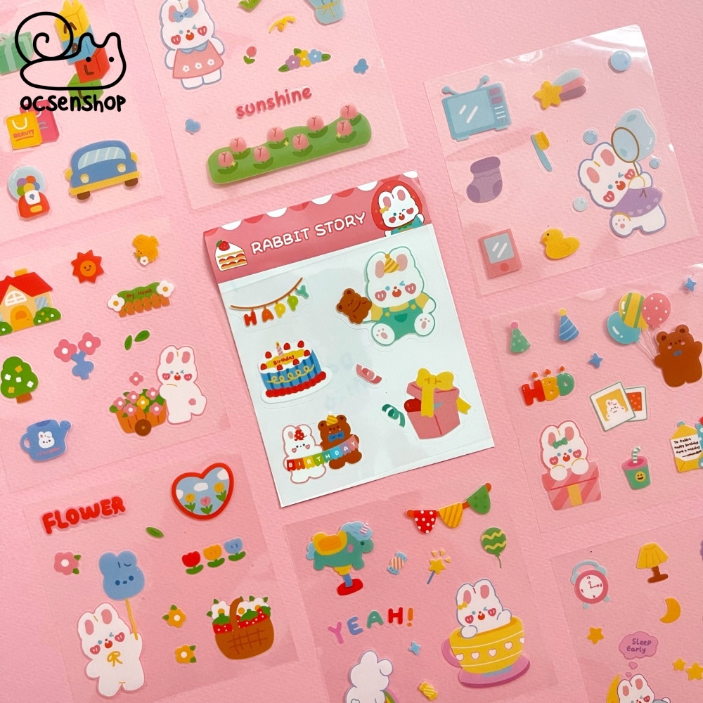 Set sticker bảng nhỏ Động vật