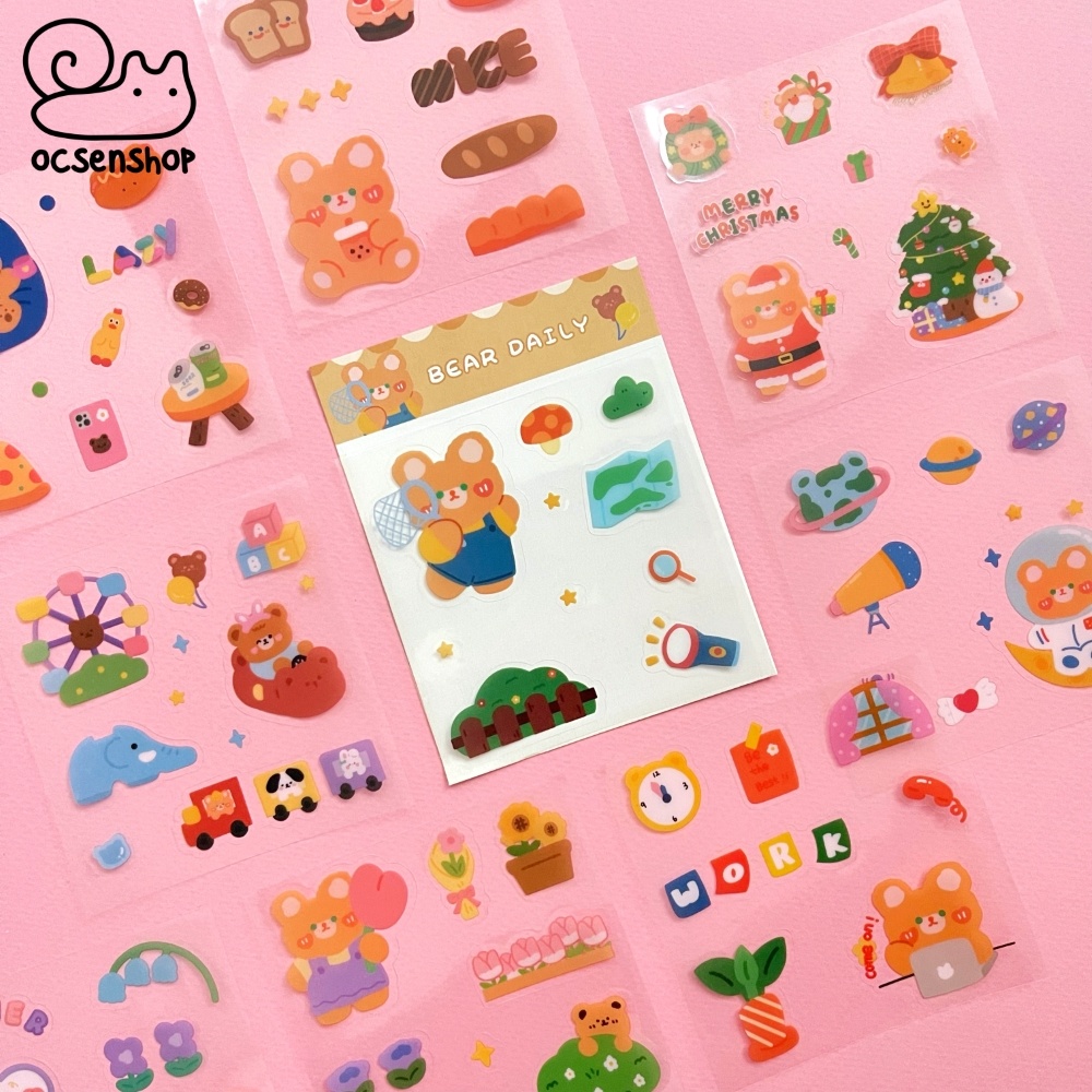 Set sticker bảng nhỏ Động vật