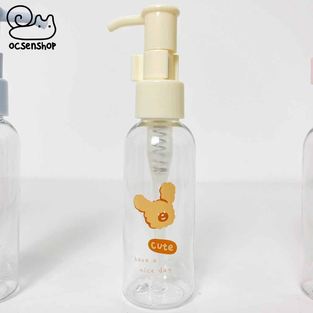 Lọ chiết nhựa Động vật (Dạng pump) - 60ml