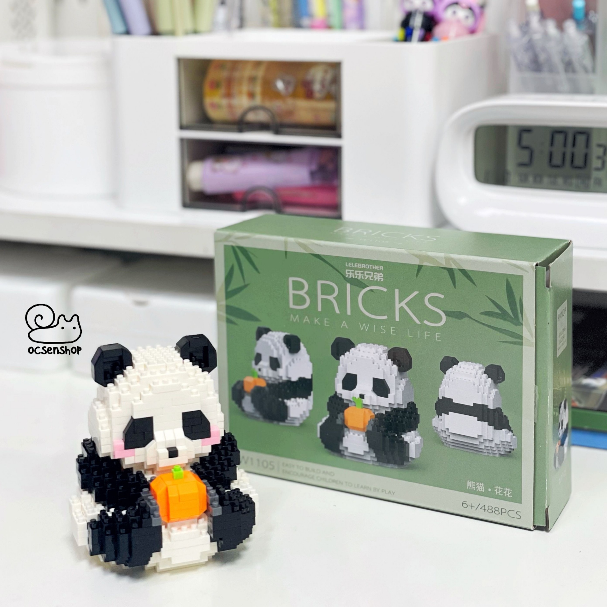 Bộ xếp hình Bricks Panda