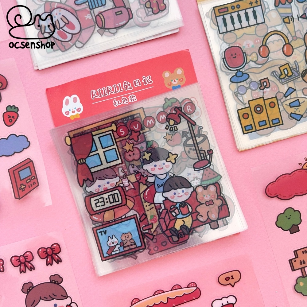 Set sticker bảng nhỏ RiiRii (20 tấm)