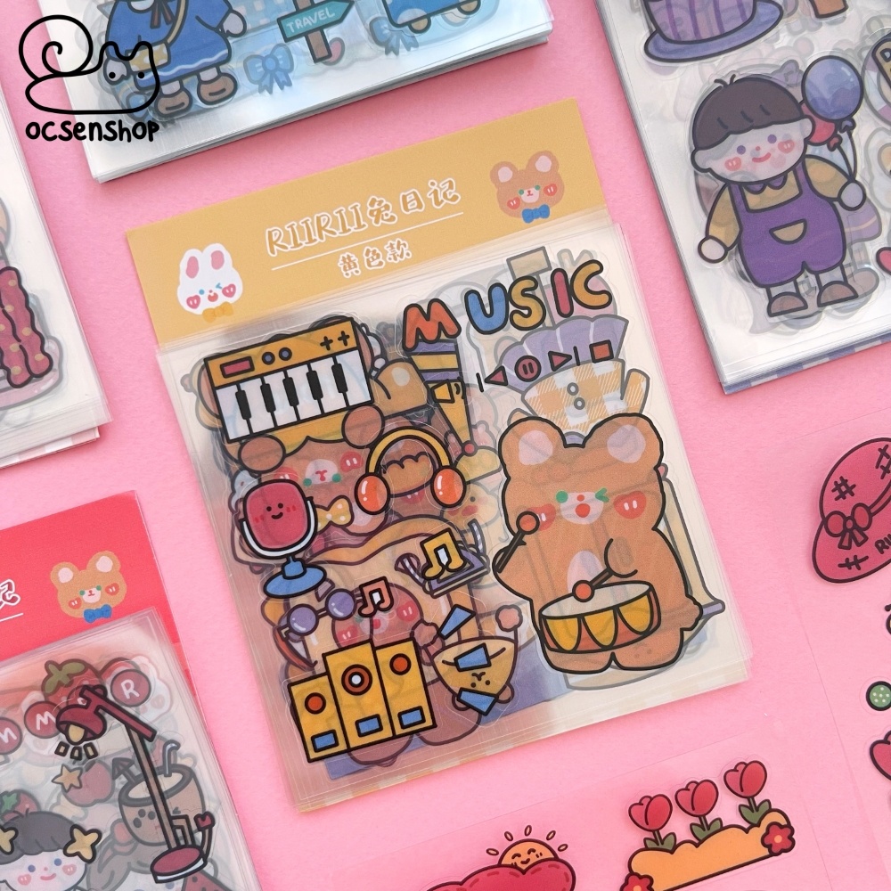 Set sticker bảng nhỏ RiiRii (20 tấm)