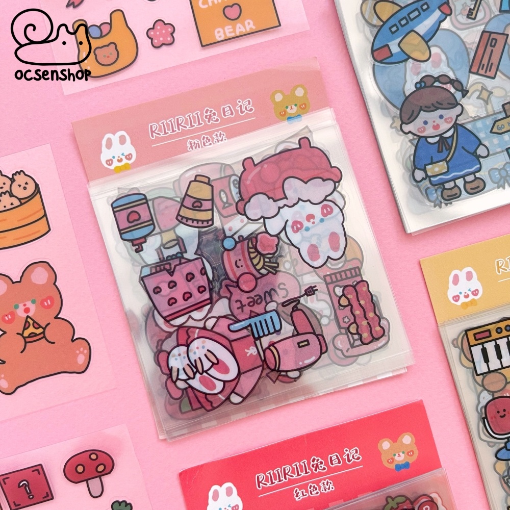 Set sticker bảng nhỏ RiiRii (20 tấm)