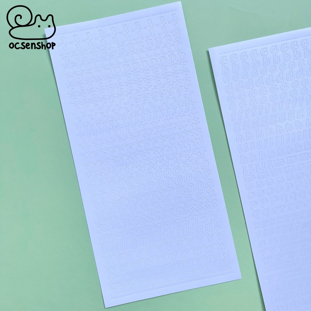 Sticker Bảng chữ cái