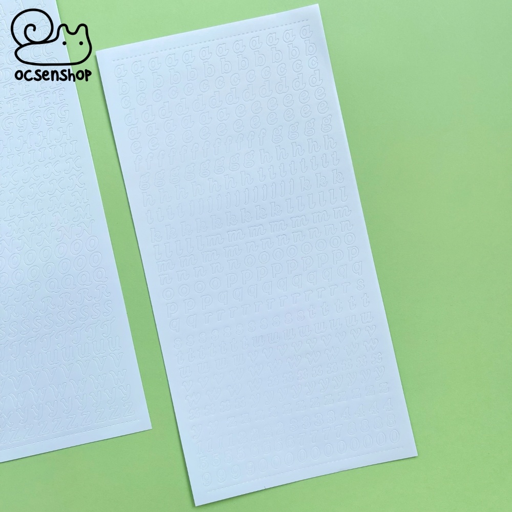 Sticker Bảng chữ cái