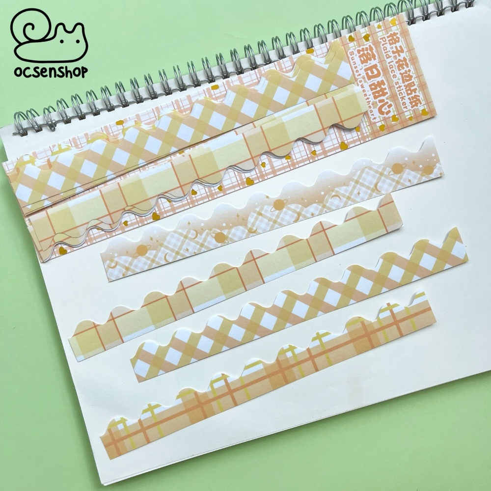 Sticker Plaid lace (20 tấm)