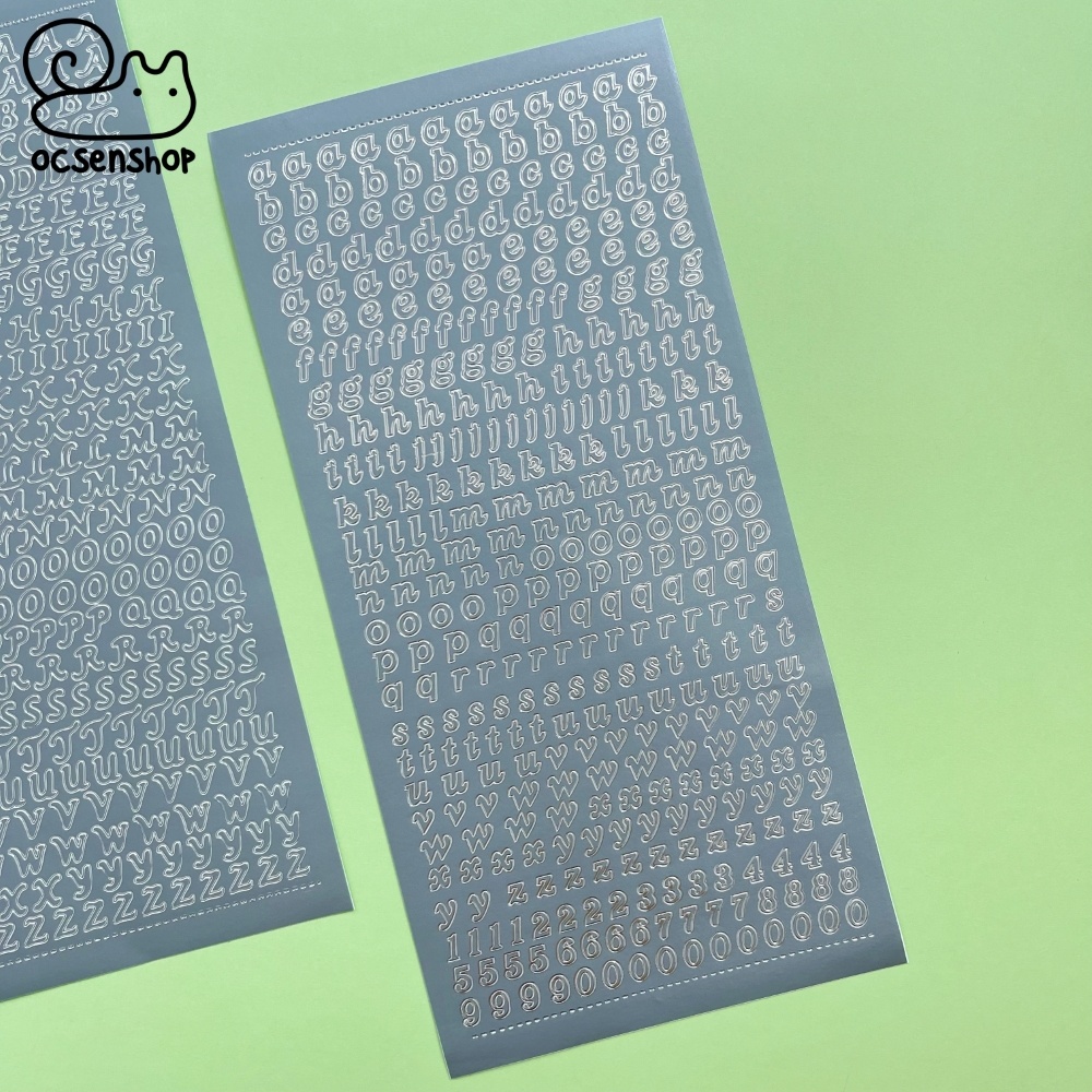 Sticker Bảng chữ cái