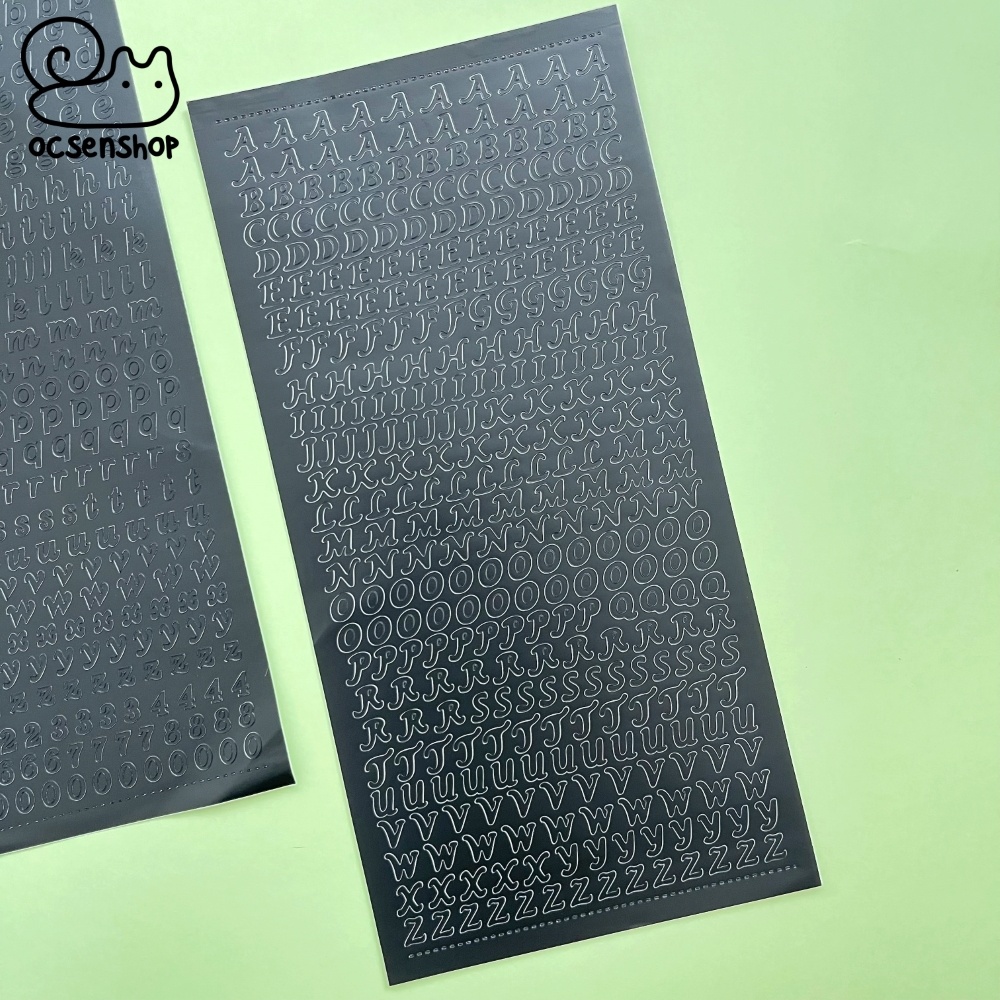 Sticker Bảng chữ cái