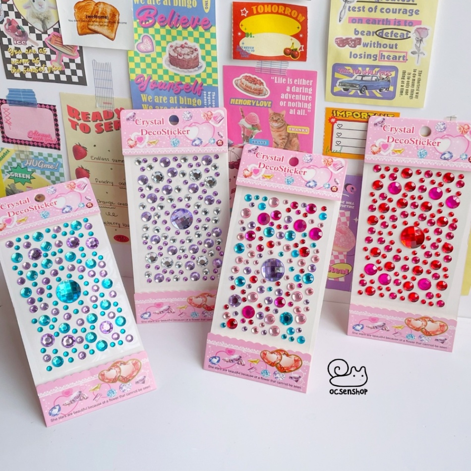 Sticker nổi Twinkle Jewel Seal tròn