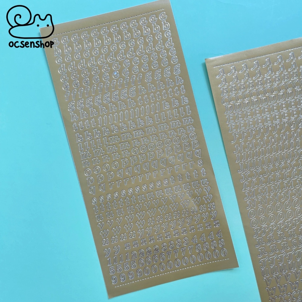 Sticker Bảng chữ cái