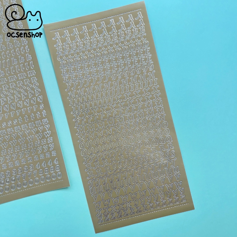 Sticker Bảng chữ cái