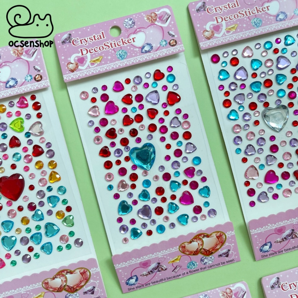 Sticker nổi Twinkle Jewel Seal Trái tim