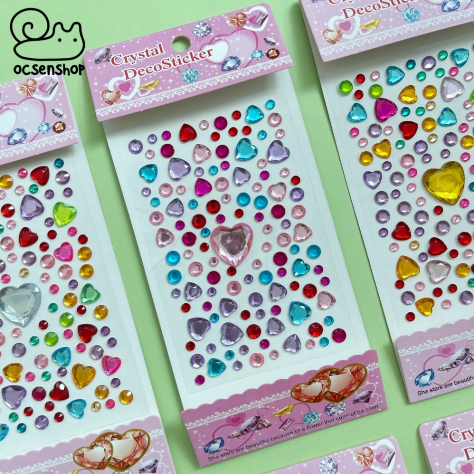 Sticker nổi Twinkle Jewel Seal Trái tim