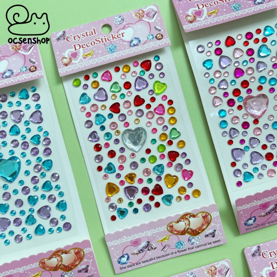 Sticker nổi Twinkle Jewel Seal Trái tim