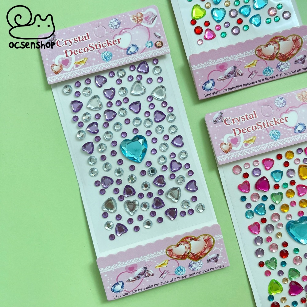 Sticker nổi Twinkle Jewel Seal Trái tim