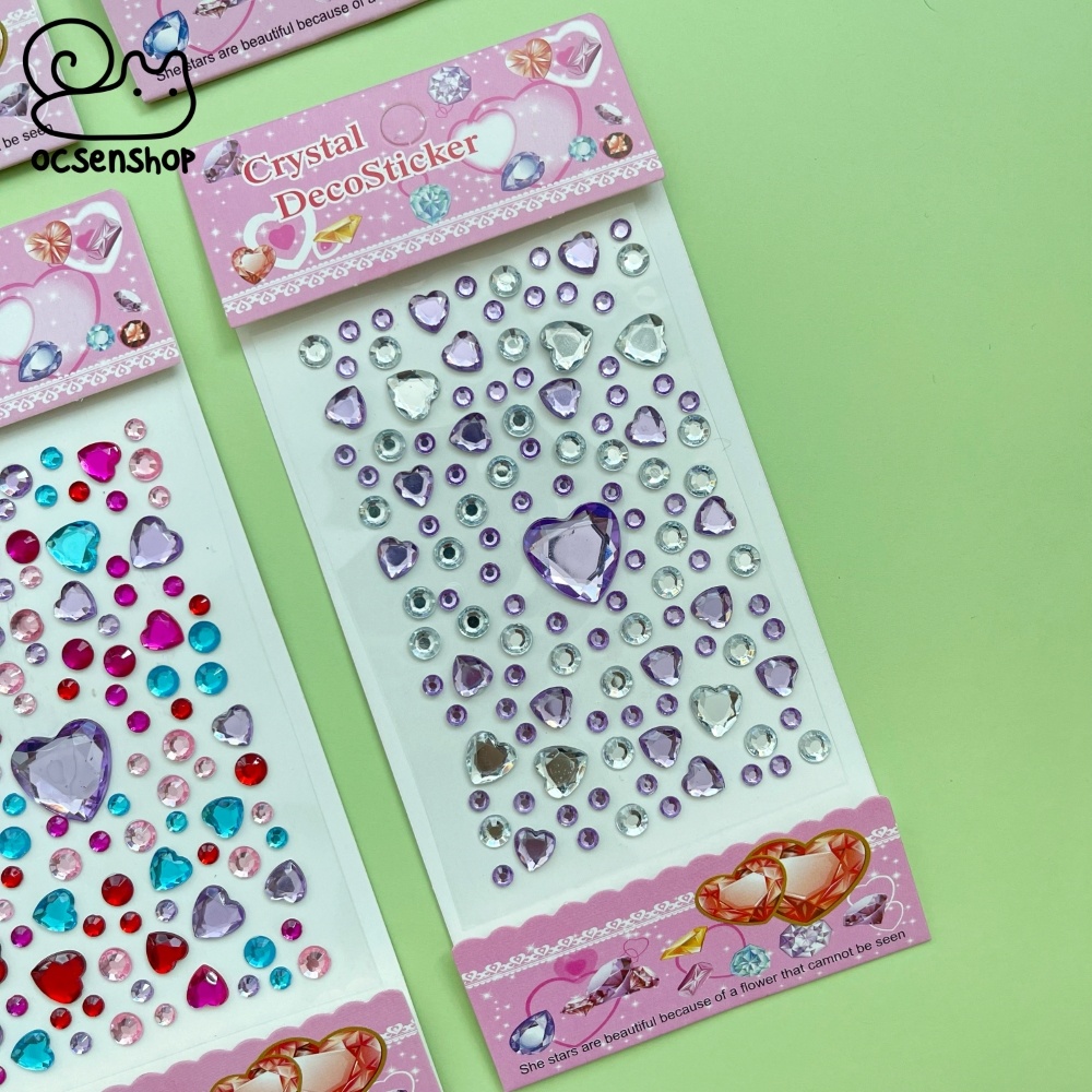 Sticker nổi Twinkle Jewel Seal Trái tim