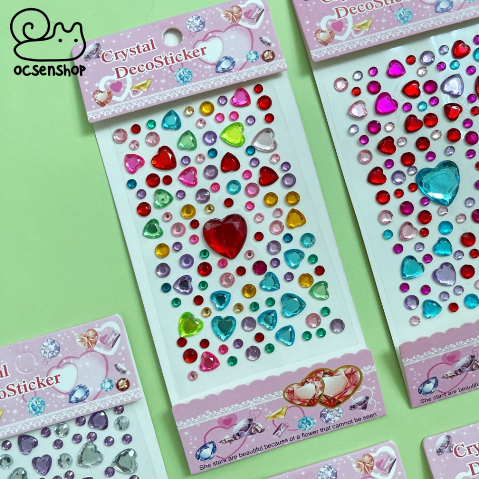 Sticker nổi Twinkle Jewel Seal Trái tim