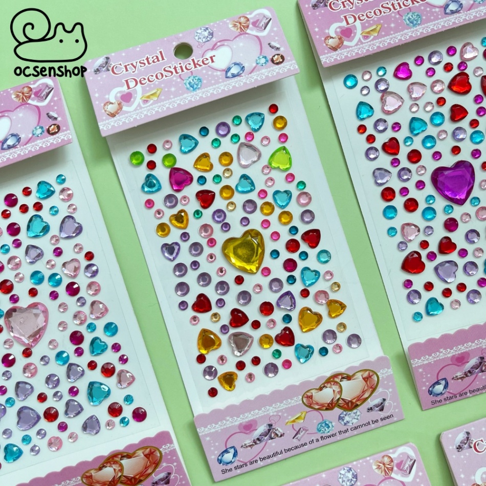 Sticker nổi Twinkle Jewel Seal Trái tim