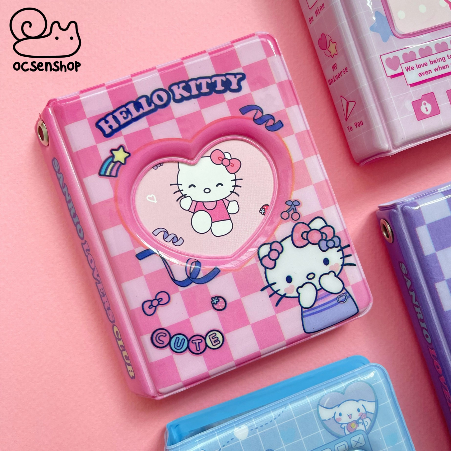 Collect book Sanrio nền kẻ ô (20tr-8.9x6cm)