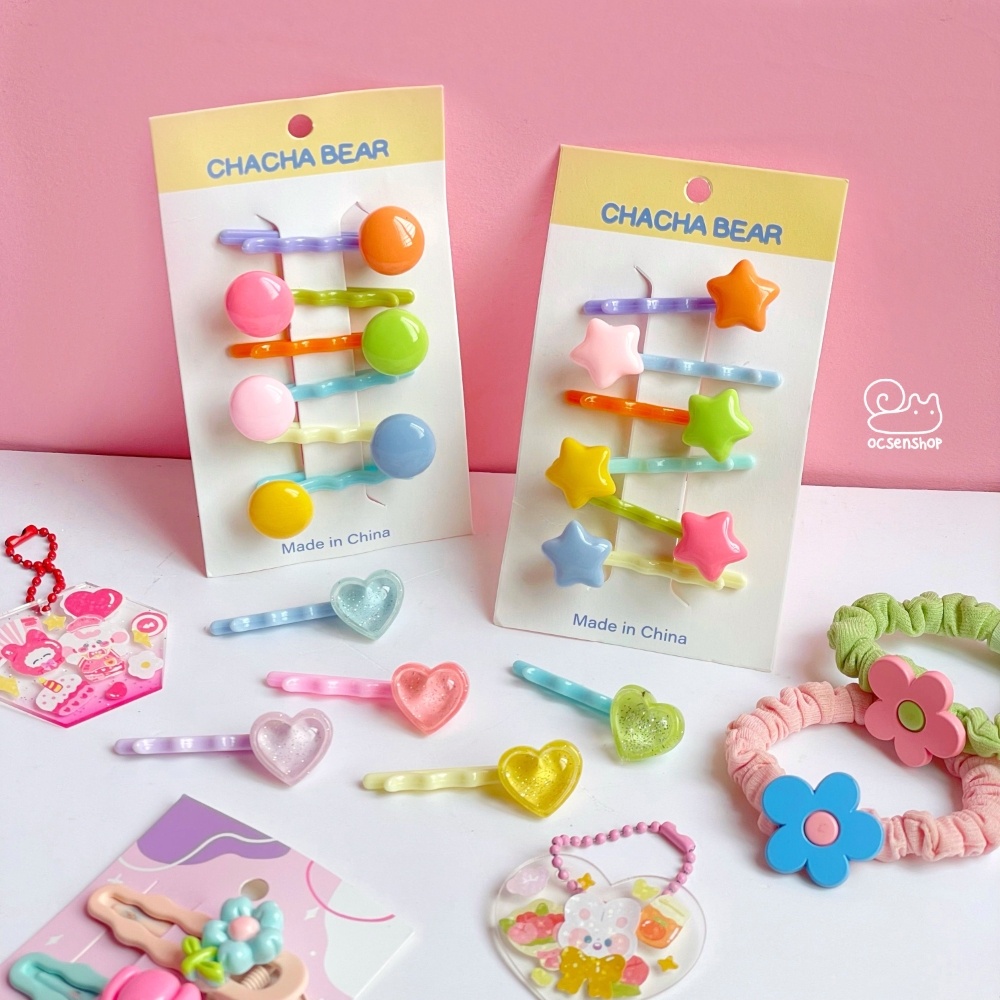 Set kep toc Chacha Bear (5c)