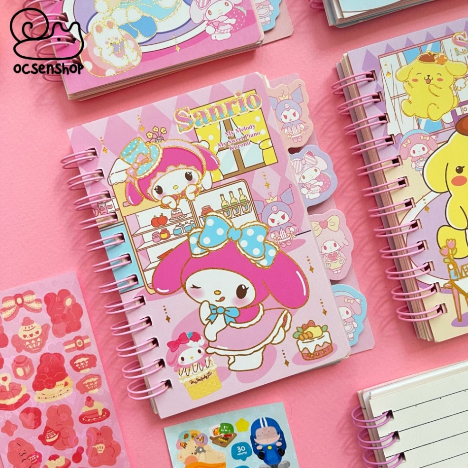 Sổ A7 gáy xoắn Sanrio