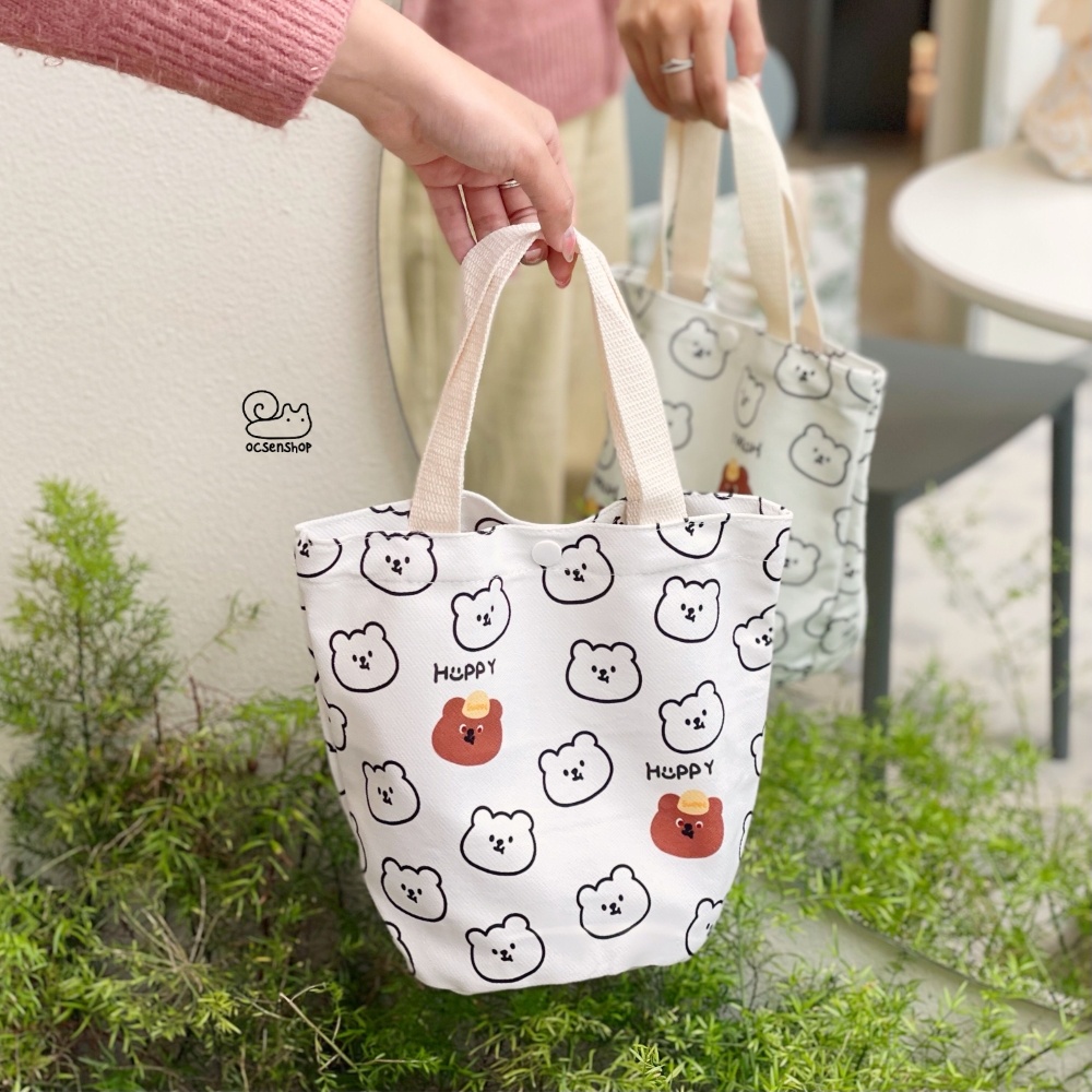 Totebag vải Gấu Thỏ