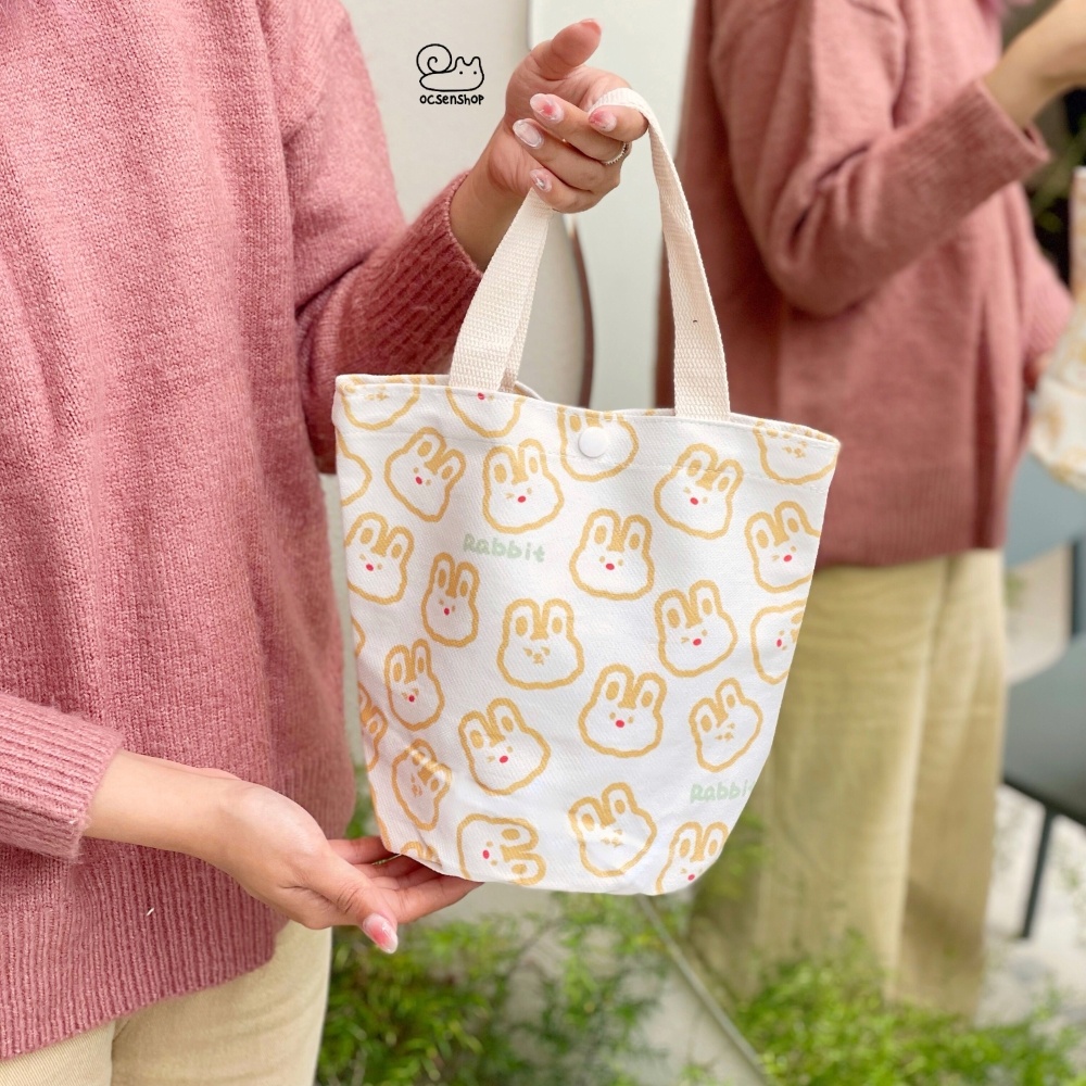 Totebag vải Gấu Thỏ