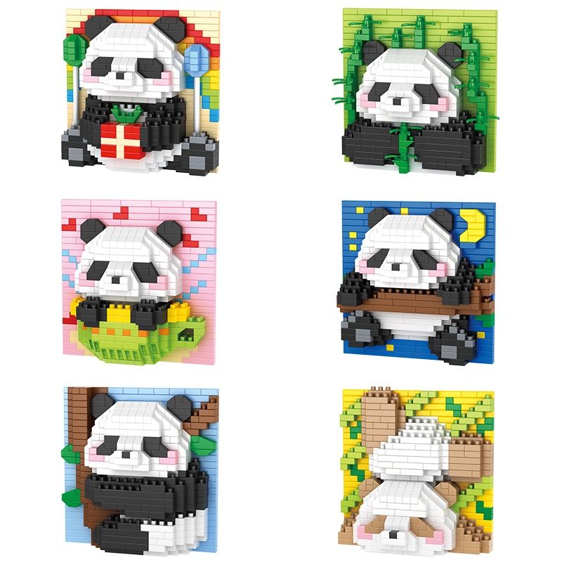 Bộ xếp hình Panda kèm khung gỗ