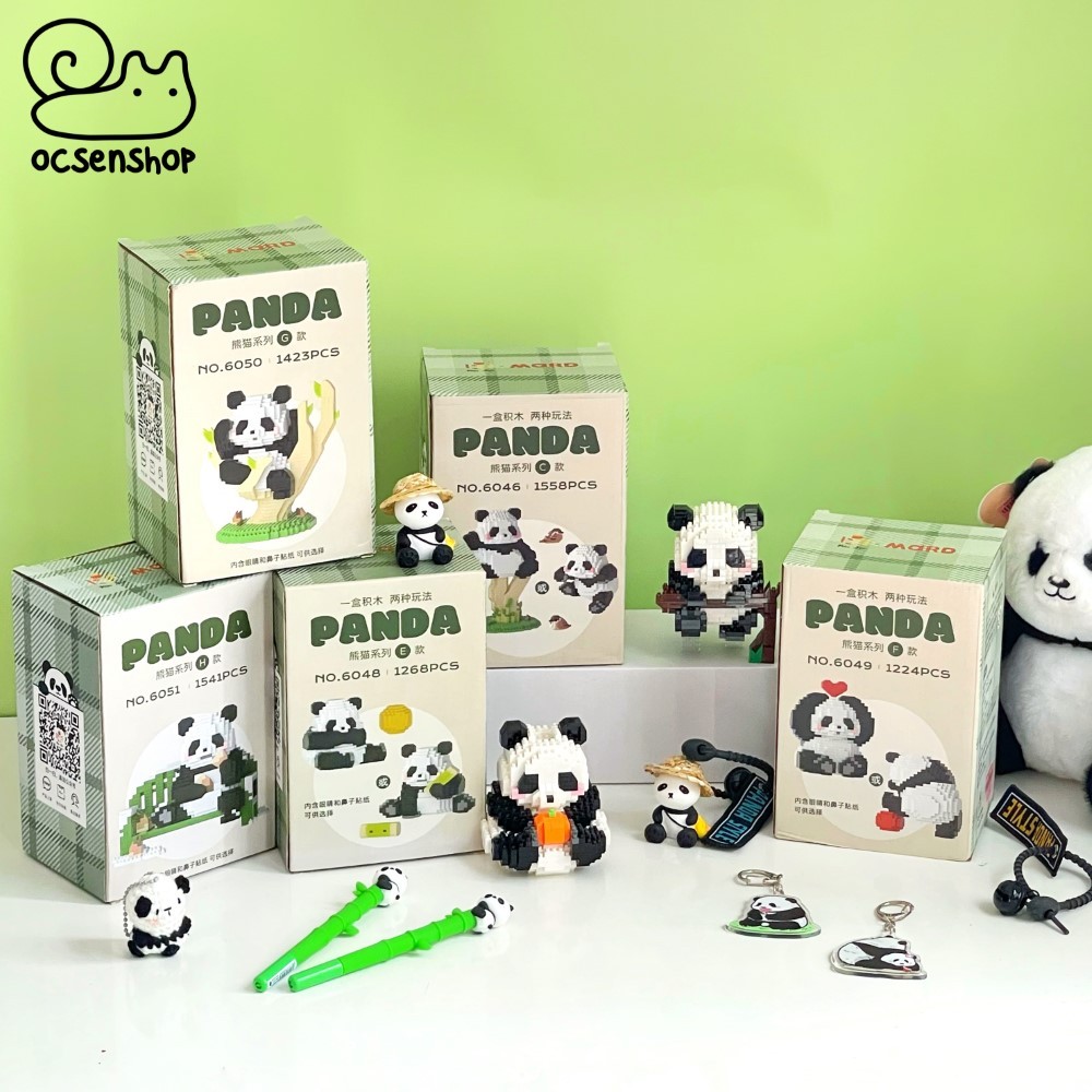 Bo xep hinh Panda