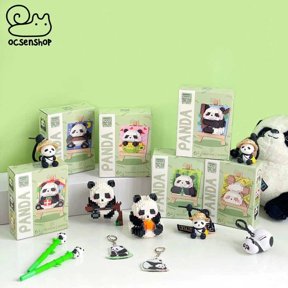 Bộ xếp hình Panda kèm khung gỗ