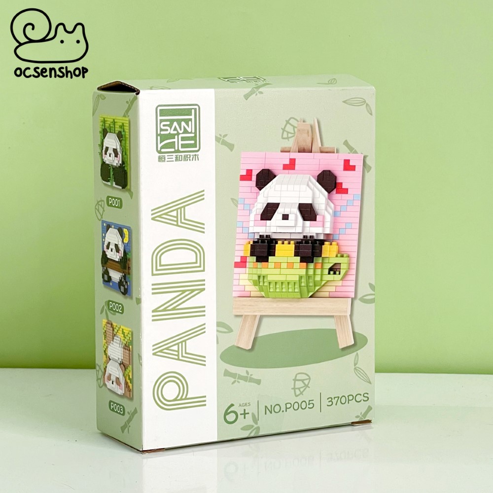 Bộ xếp hình Panda kèm khung gỗ