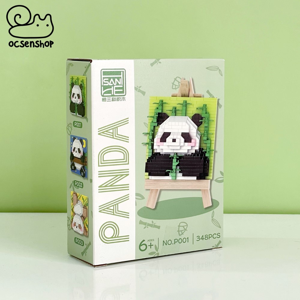 Bộ xếp hình Panda kèm khung gỗ