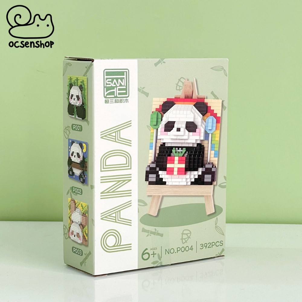 Bộ xếp hình Panda kèm khung gỗ