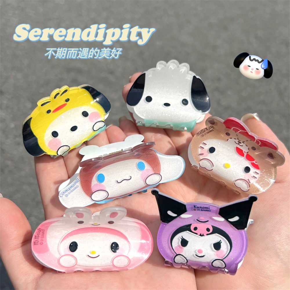 Kẹp càng cua mặt Sanrio cosplay (6cm)